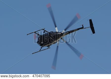 Eskisehir, Turkiye - September 18, 2022: M.s.o Air And Space Museum Mcdonnell Douglas 500e Display I
