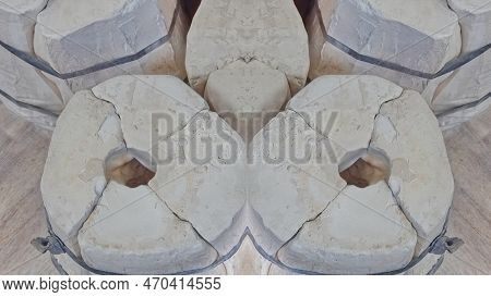 Clay Forms For Pottery. Production Of Ceramic Pieces. Symmetrical Pattern