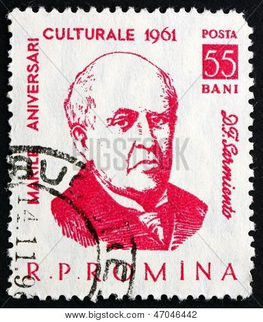 Frimærke Rumænien 1961 Domingo Faustino Sarmiento