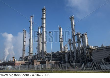 Rotterdam,the Netherlands.0208-2023.lyondellbasell. A Chemical Plant  In Botlek,rotterdam