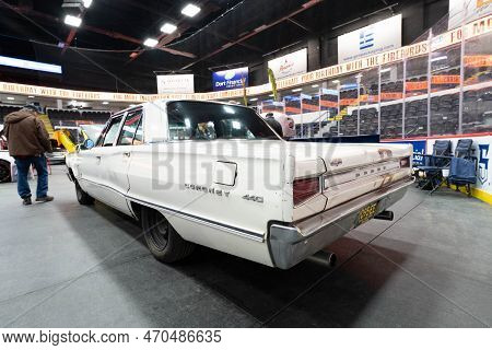 Flint, Michigan -usa- February 10, 2023:  8Th Annual Chrome And Ice Winter Indoor Autoshow At The Do