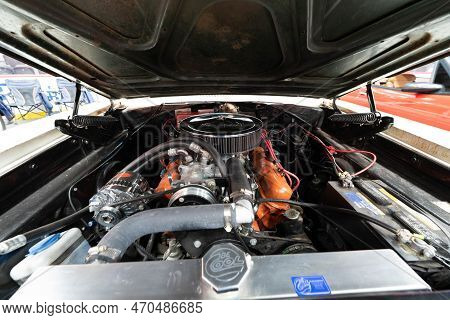 Flint, Michigan -usa- February 10, 2023:  8Th Annual Chrome And Ice Winter Indoor Autoshow At The Do
