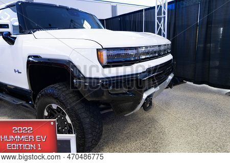 Flint, Michigan -usa- February 10, 2023:  8Th Annual Chrome And Ice Winter Indoor Autoshow At The Do
