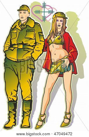 士兵 & 少女