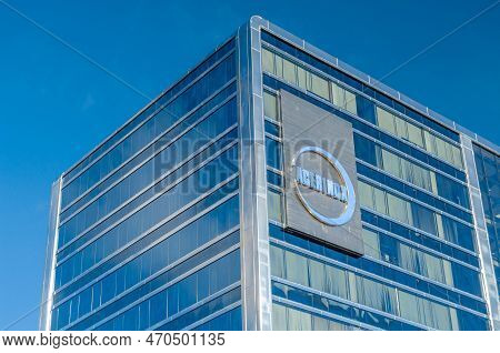 Madrid, Spain - December 27, 2021: View Of The Acerinox Headquarters In Madrid, Spain. Acerinox Is A