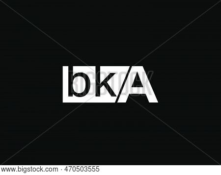 Bka Logo And Graphics Design Vector Art, Icons Isolated On Black Background
