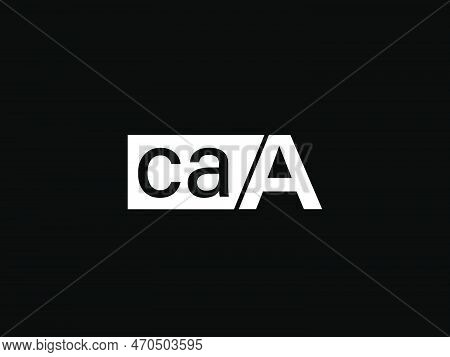 Caa Logo And Graphics Design Vector Art, Icons Isolated On Black Background