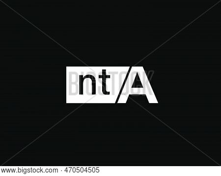 Nta Logo And Graphics Design Vector Art, Icons Isolated On Black Background