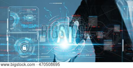 Development Of Artificial Intelligence (ai), Business People Experience Brain Function, Artificial I