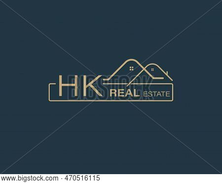 Hk Real Estate & Consultants Logo Design Vectors Images. Luxury Real Estate Logo Design