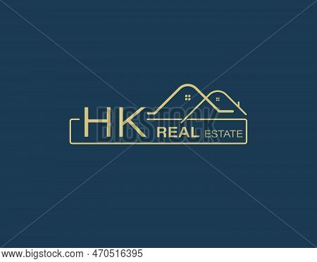Hk Real Estate & Consultants Logo Design Vectors Images. Luxury Real Estate Logo Design