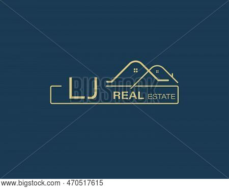 Lj Real Estate & Consultants Logo Design Vectors Images. Luxury Real Estate Logo Design