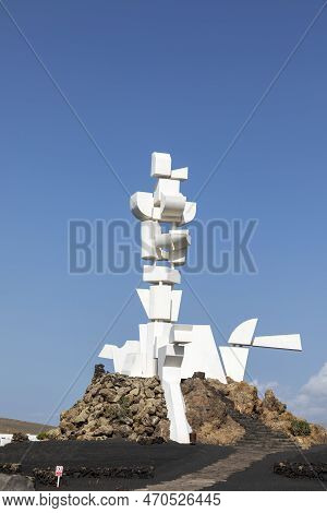 Lanzarote, Spain - February 2, 2023: Monument In El Campesino, Lanzarote, Canary Islands, Spain