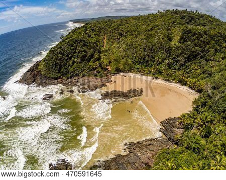 Aerial View Of Camboinha Beach