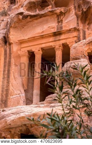 Wadi Musa, Jordan Triclinium At Little Petra, Siq Al-barid