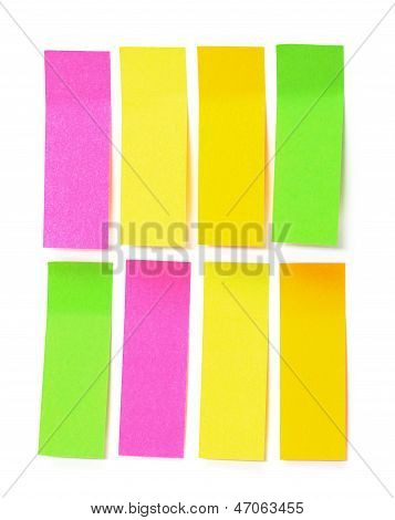 Satz von mehrfarbigen Papier klebrige Aufkleber