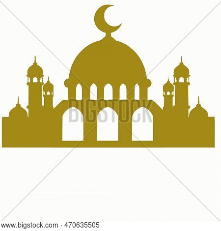 Image Of A Mosque With A Sparkling Gold Color