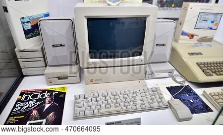Warsaw, Poland. 10 February 2023. Inside The Apple Museum. Apple Ii Gs Computer.