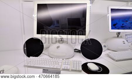 Warsaw, Poland. 10 February 2023. Inside The Apple Museum. Imac 64 Computer.