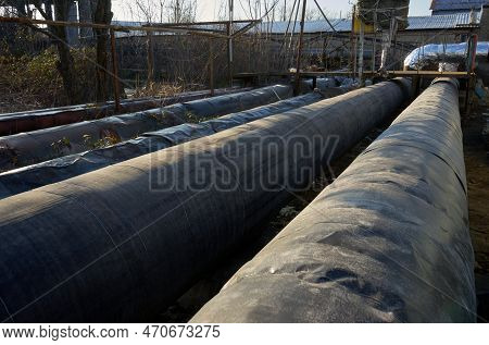 Bucharest, Romania - February 13, 2023: Temporary Thermal Power Plant Built On The Former Cet Titan 