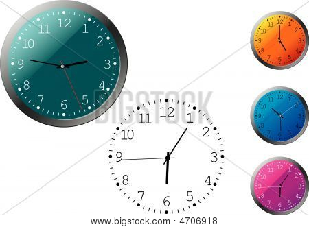 Office Uhren in verschiedenen Farben