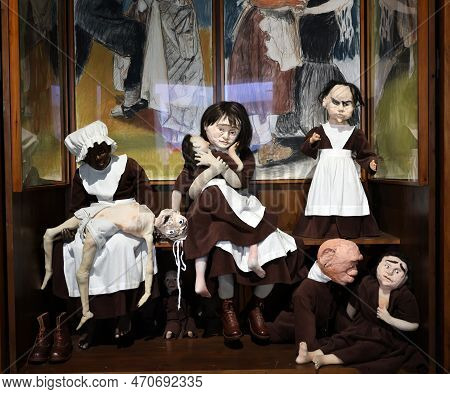 Venice, Italy - September 6, 2022:  59th Venice Art Biennale In Venice. Oratorio  By The Portugal Ar