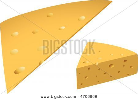 Käse und Makro Scheibe Käse