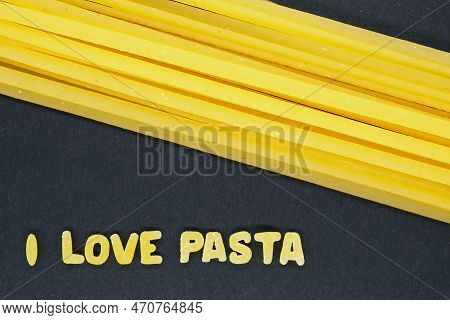 Tallarines Y Lettering De Pasta-alphabet 