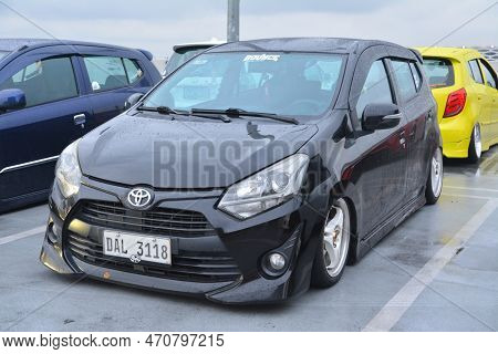 Paranaque, Ph - Nov 19 - Toyota Wigo At Tastefully Built Car Meet On November 19, 2022 In Paranaque,