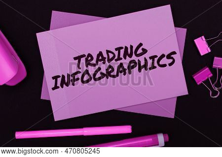 Writing Displaying Text Trading Infographics. Internet Concept Visual Representation Of Trade Inform