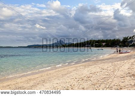 Beach In Trou D'eau Douce (freshwater Hole), A Peaceful Place In Mauritius.