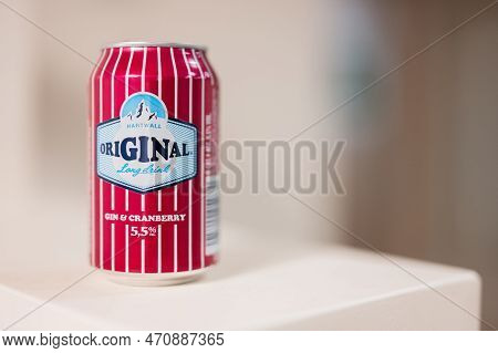 Ternopil, Ukraine - February, 2023: Hartwall Original Long Drink, Stylised As Original, Is A Brand O