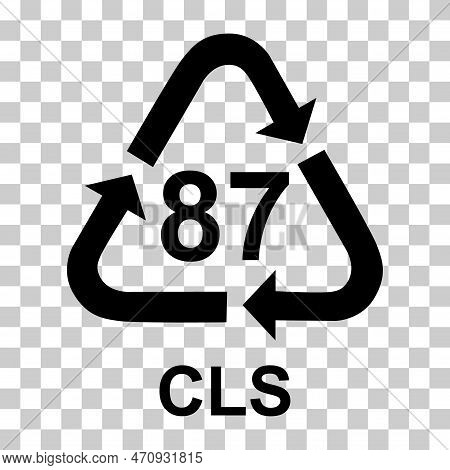 Composite Symbol, Ecology Recycling Sign Isolated On White Background. Package Waste Icon . Biodegra