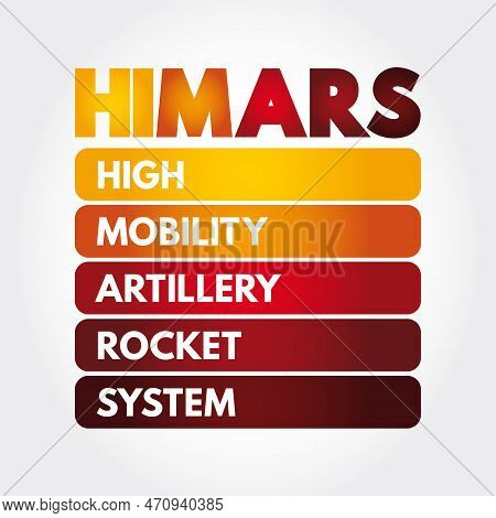 Himars - High Mobility Artillery Rocket System Is A Light Multiple Rocket Launcher, Acronym Concept 