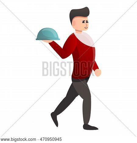 Bar Waiter Icon. Cartoon Of Bar Waiter Icon For Web Design Isolated On White Background