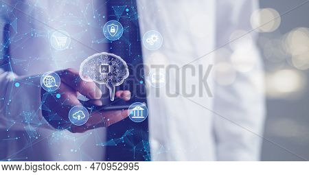 Digital Transformation Technology Strategy, Iot, Internet Of Things. Transformation Of Ideas And The