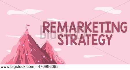 Conceptual Display Remarketing Strategy. Internet Concept Re-engage Customers Using Information Coll