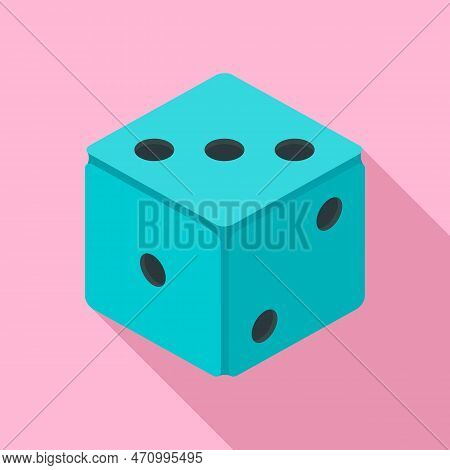Small Dice Icon. Flat Illustration Of Small Dice Icon For Web Design
