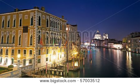 Grand Canal At Night