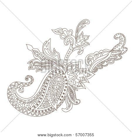 Paisley Henna Ornament