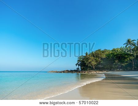 Untouched tropical beach