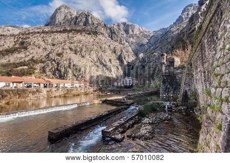 View of Kotor Fortress, Montenegro.