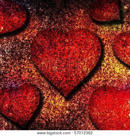 Red Heart Background