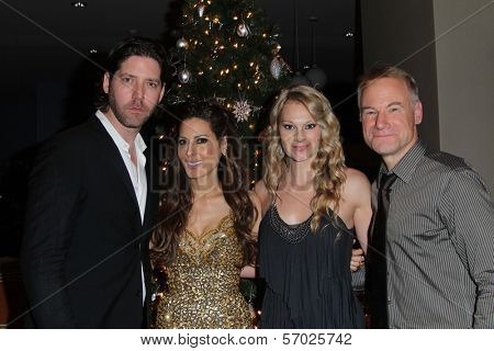 James Barbour, Kerri Kasem, Tara Voight, Jim Meskimen at the James Barbour Holiday Concert, Renaissance Hotel, Hollywood, CA 12-16-11