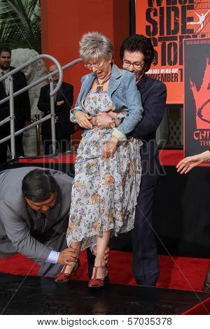 George Chakiris with Rita Moreno at the 