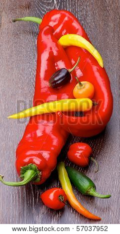 Various Chili Peppers