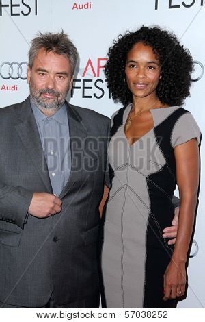Luc Besson and wife at the AFI Screening of 