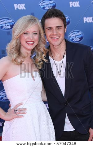 Kris Allen and Wife at the 
