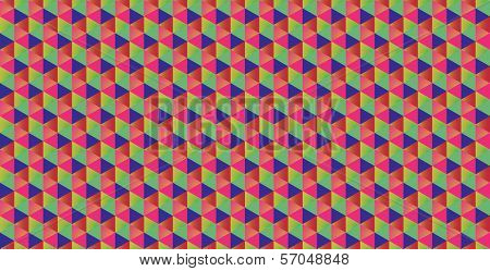 Seamless triangle hexagon pattern vector