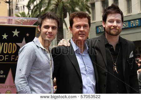 Kris Allen, Simon Fuller and David Cook at Simon Fuller's induction into the Hollywood Walk of Fame, Hollywood, CA. 05-23-11